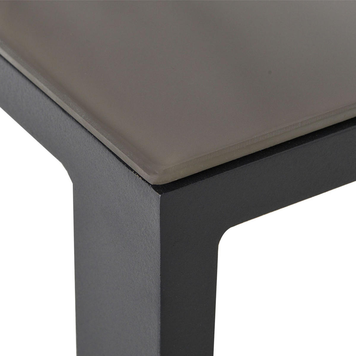 GARTENGARNITUR, Aluminium, gehärtetes Glas, Grau+Schwarz - Multicolor, Metall - Outsunny