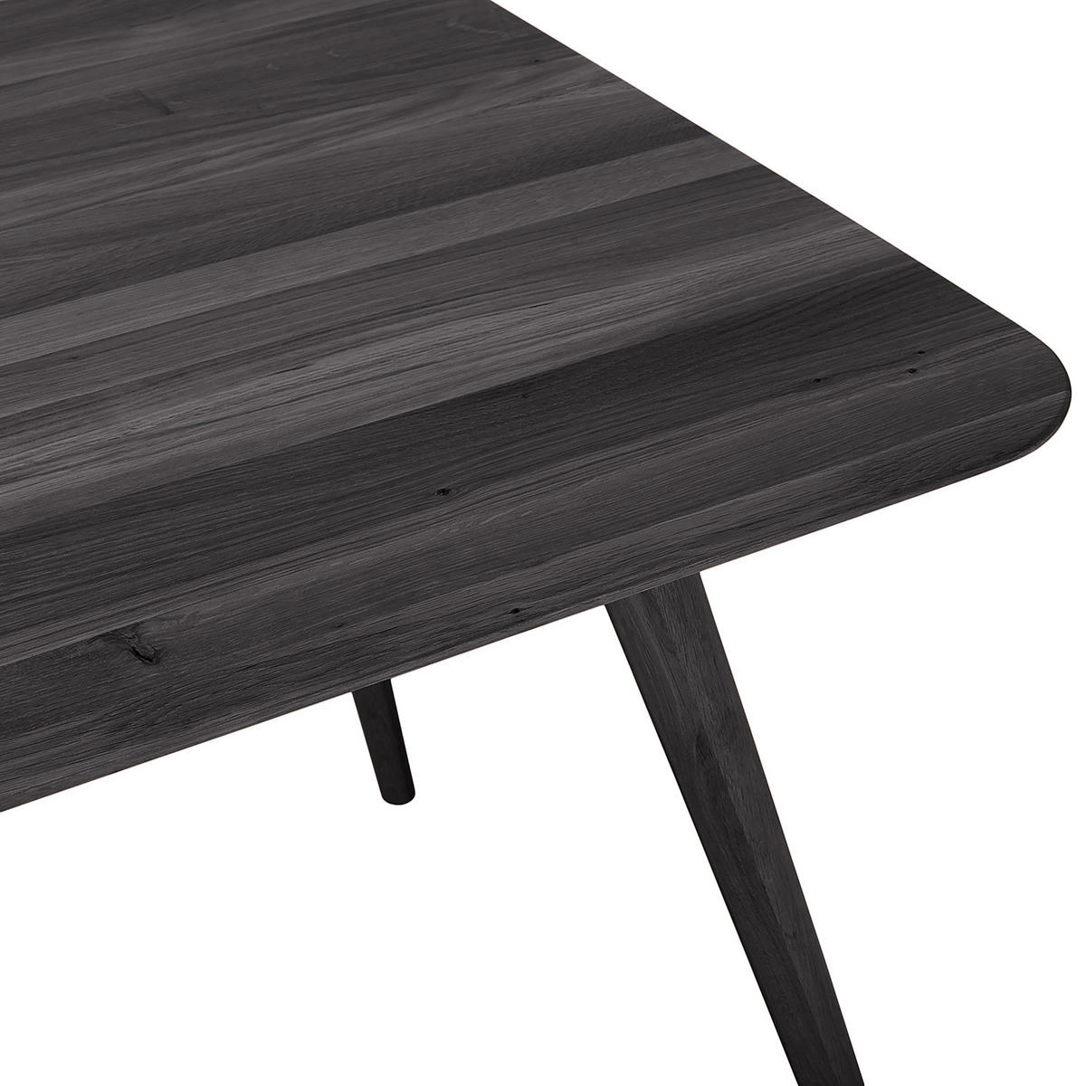 MASSIVER ESSTISCH - Massivholz - Eschefarben, Holz (90/140/75cm) - home24