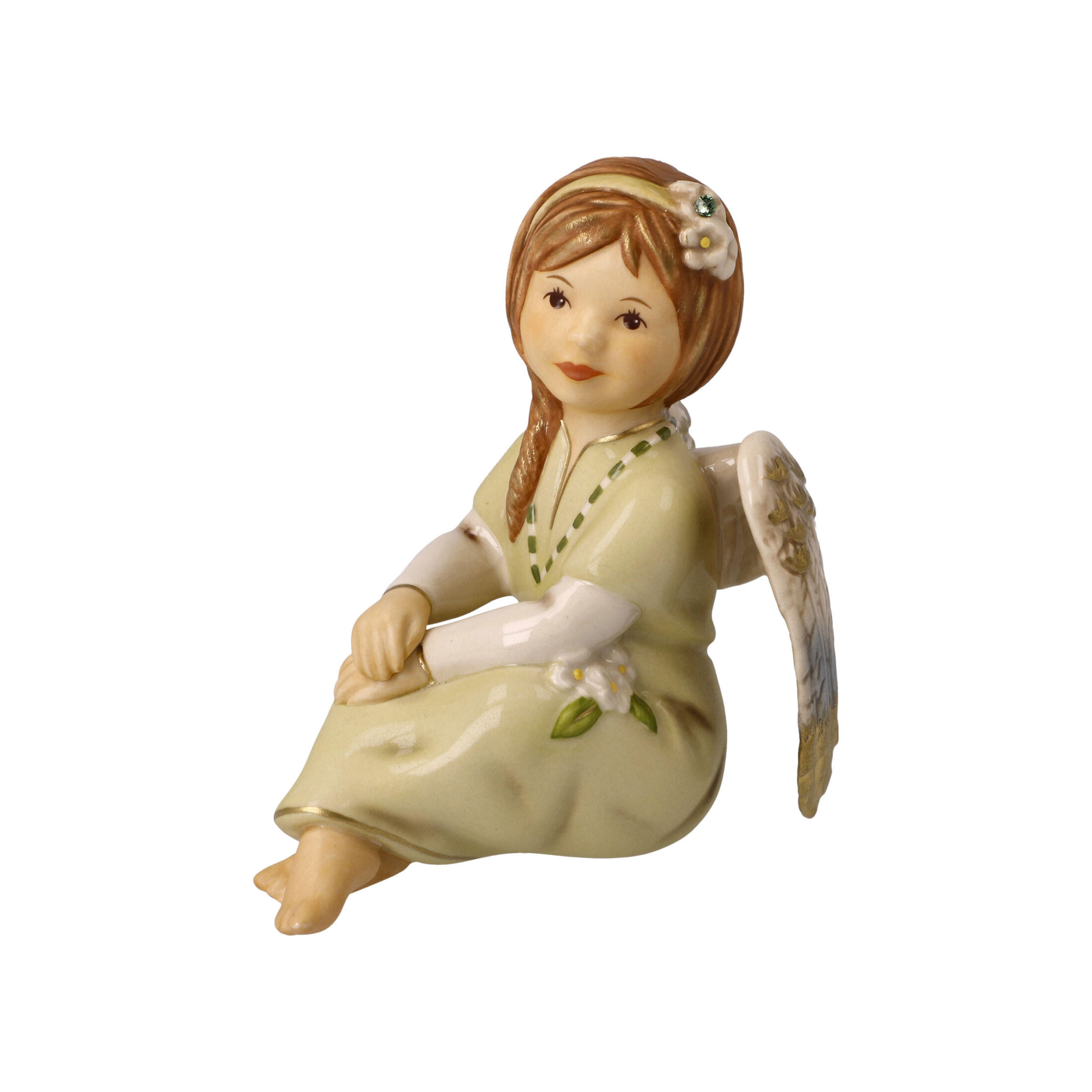 ENGELFIGUR Gloria - Engel des Glücks, Steingut, Grün, 10.5 cm - Grün, Keramik (9/10.5/7cm) - Goebel
