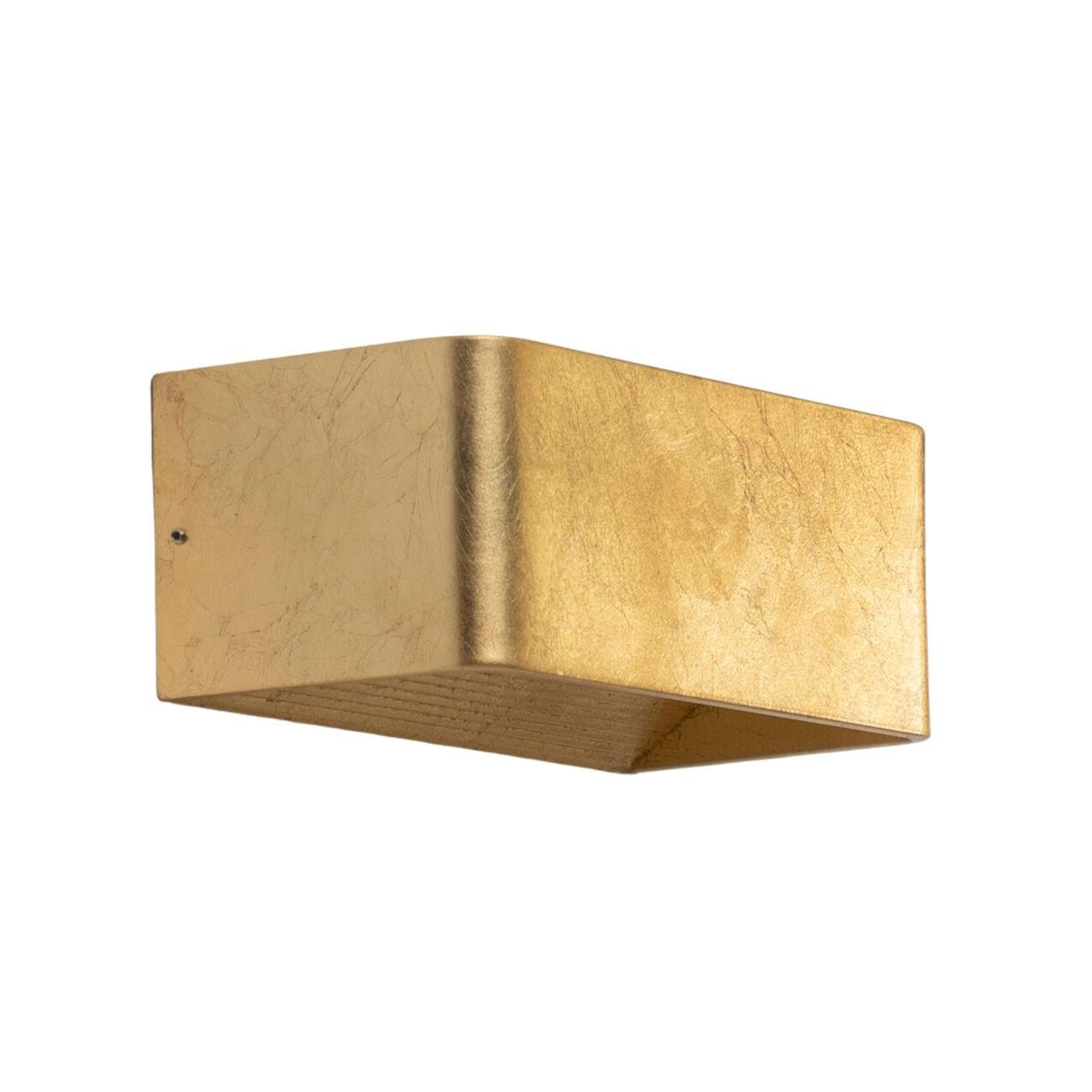 WANDLEUCHTE Quadra, Gold, 20cm - Goldfarben, Metall (10/8/20cm) - KOSILUM