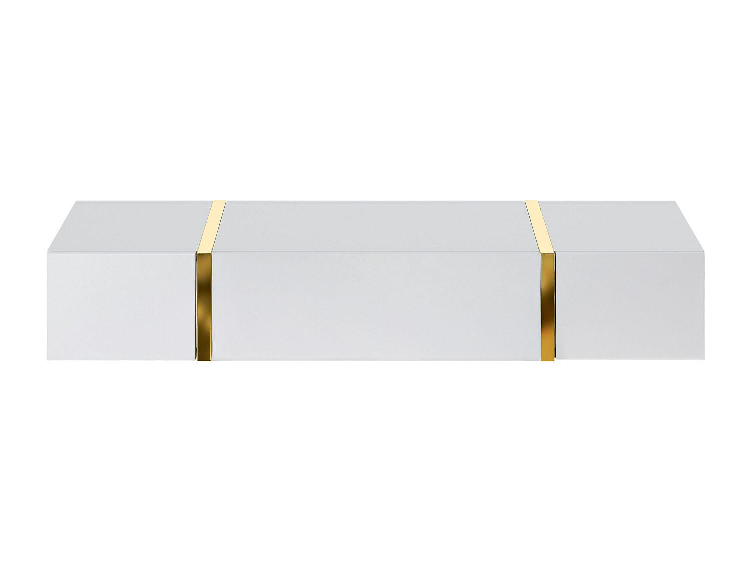 KONSOLENTISCH - 120 cm x 41 cm - Holz, Platte - Weiß, Goldfarben - MARZIALO - Goldfarben/Weiß, Holz (41/120/20cm) - Vente-Unique