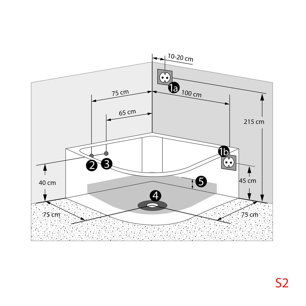 DAMPFDUSCHE Whirlpool K60-SW-TH-EC-SC - Schwarz, Glas/Kunststoff (140/140/210cm) - AcquaVapore by Sandra Jentho