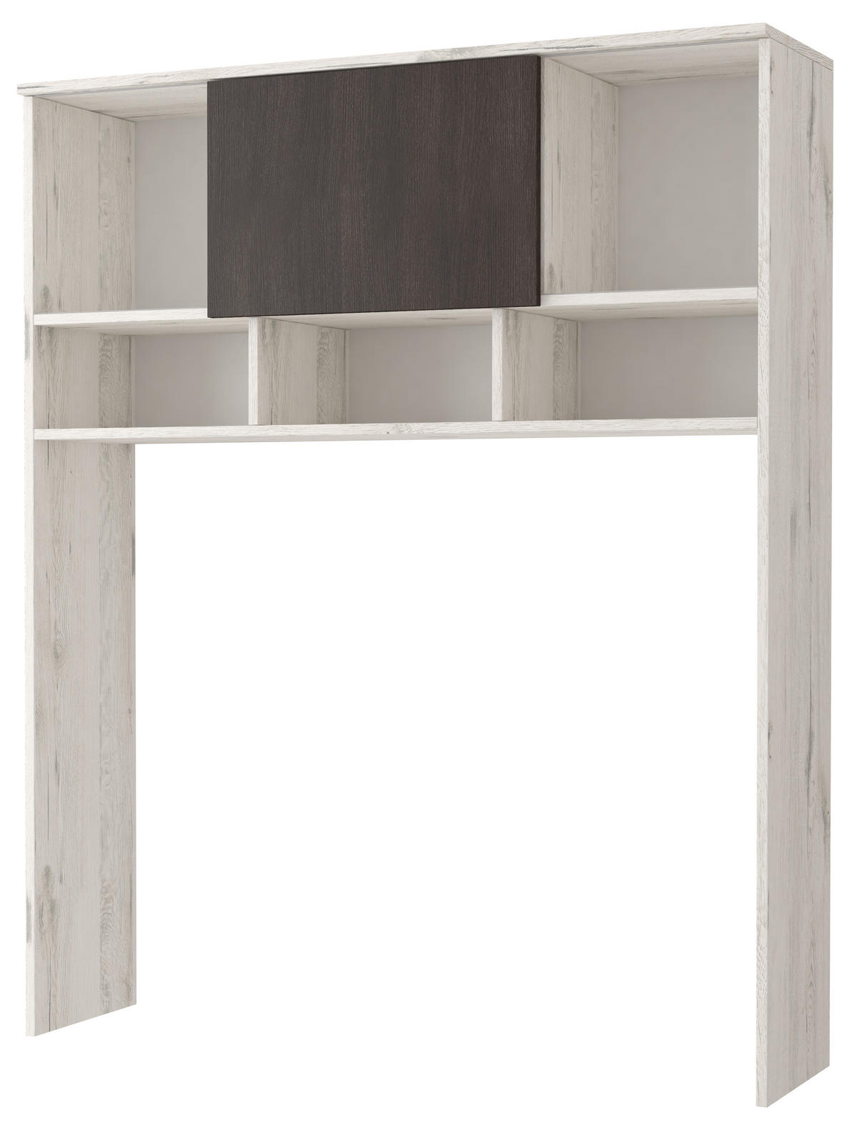 WOHNWAND 4-teilig 280/202/52 cm VIVA + blaue LED-Beleuchtung - Weiß, Holzwerkstoff (280/202/52cm) - imoebel24
