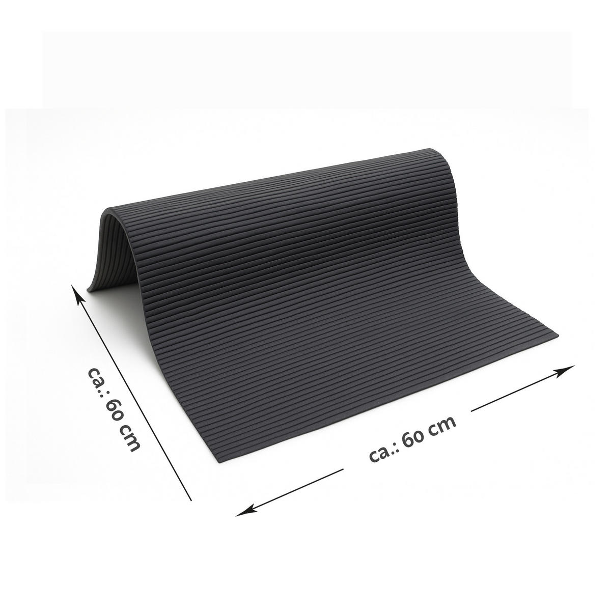 WASCHMASCHINENAUFLAGE 60x60 cm Schwarz - Schwarz, Kunststoff (60/60cm) - Bestlivings