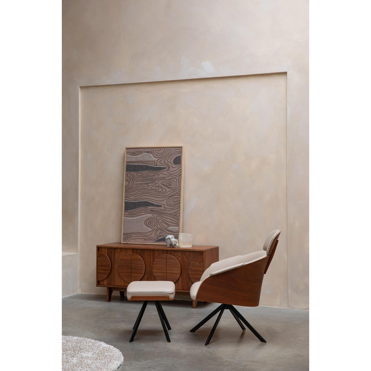 FUSSHOCKER Frie Beige - Beige, Kunststoff (48.5/39/39cm) - Zuiver
