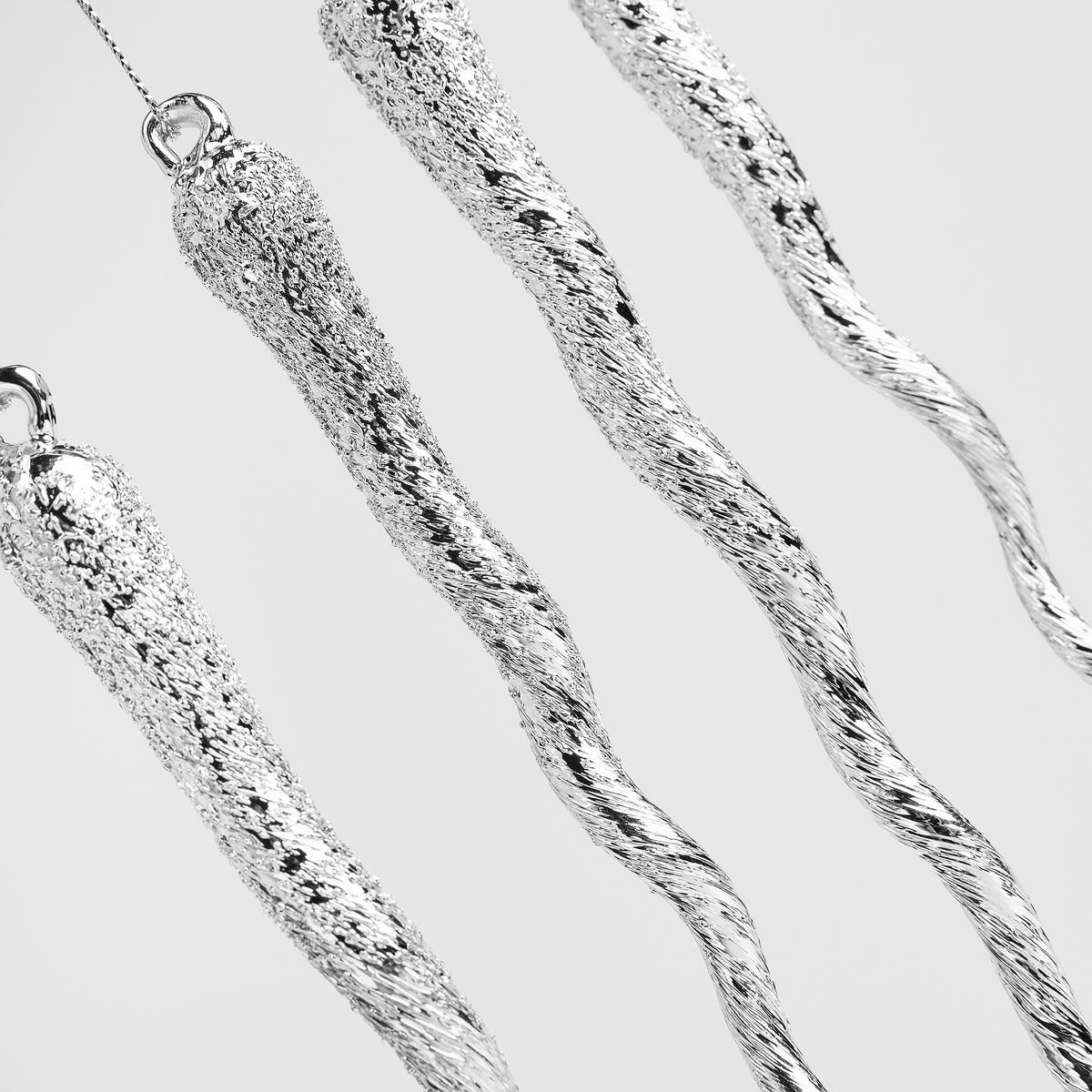 CHRISTBAUMANHÄNGER Glace, Transparent, 22 x 11.5 x 2.5 cm, Dekorative Weihnachtsdeko - Transparent, Kunststoff (2.5cm) - home&you