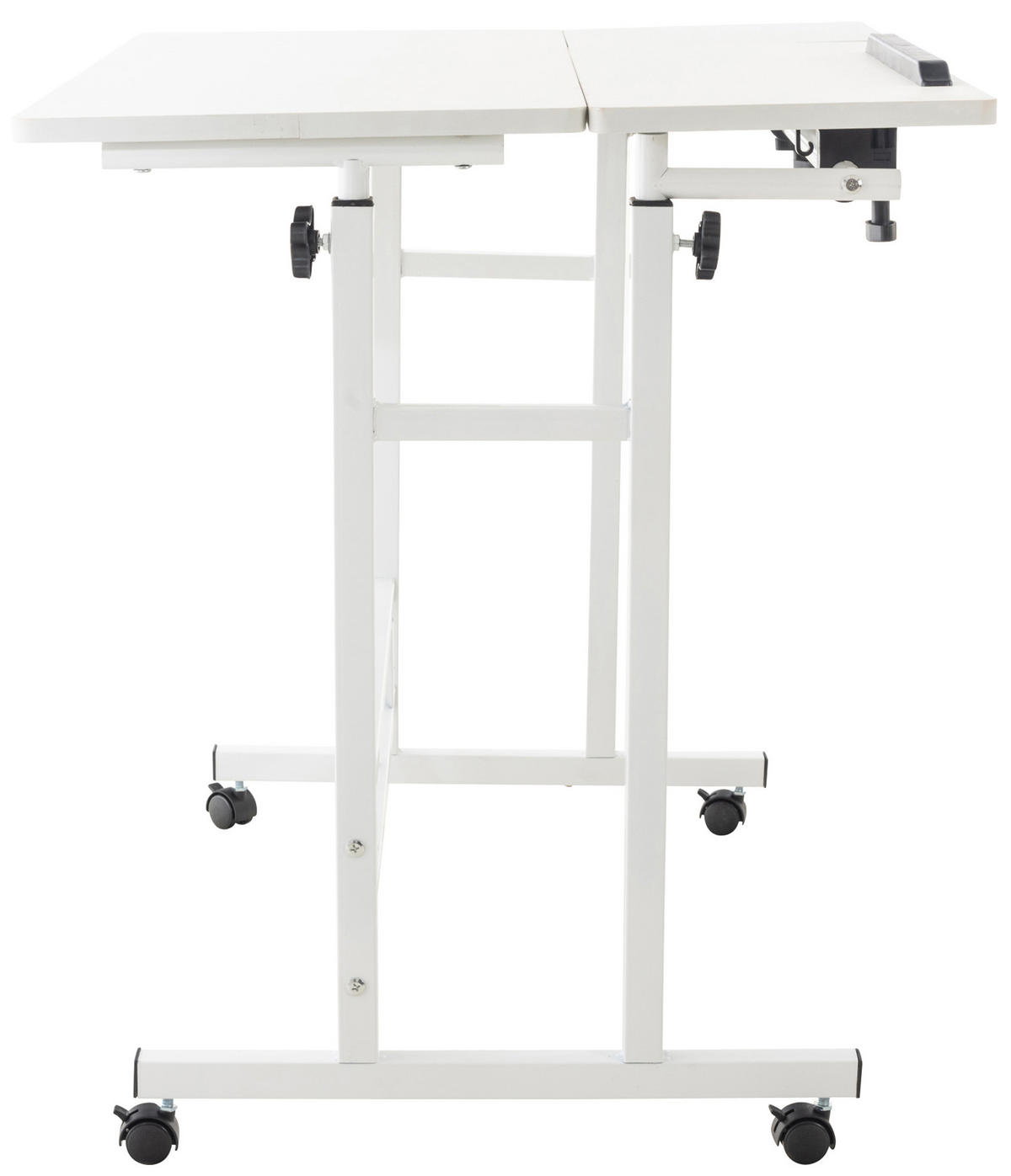 SCHREIBTISCH 80/59/64 cm Holz weiß - Weiß, Holz/Metall (59/80/64cm) - CLP