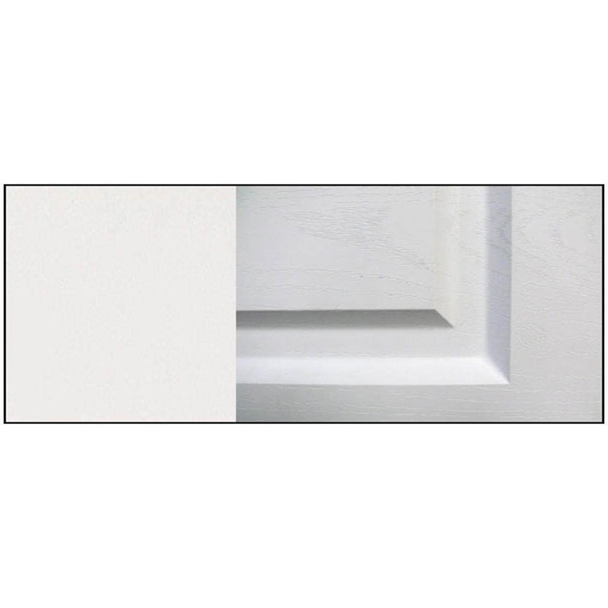 WINKELKÜCHE Elbing weiß matt 350 / 270 / 207cm mit Teilauszug (Blum Metabox) - Weiß, Holzwerkstoff/Metall (350/207/270cm) - Feldmann-Wohnen