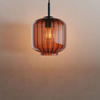 GALERIELEUCHTE Velo 5m Abhängung Braun Ø 20cm - Braun, Glas (20/20/20cm) - s.luce