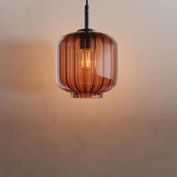 GALERIELEUCHTE Velo 5m Abhängung Braun Ø 20cm - Braun, Glas (20/20/20cm) - s.luce