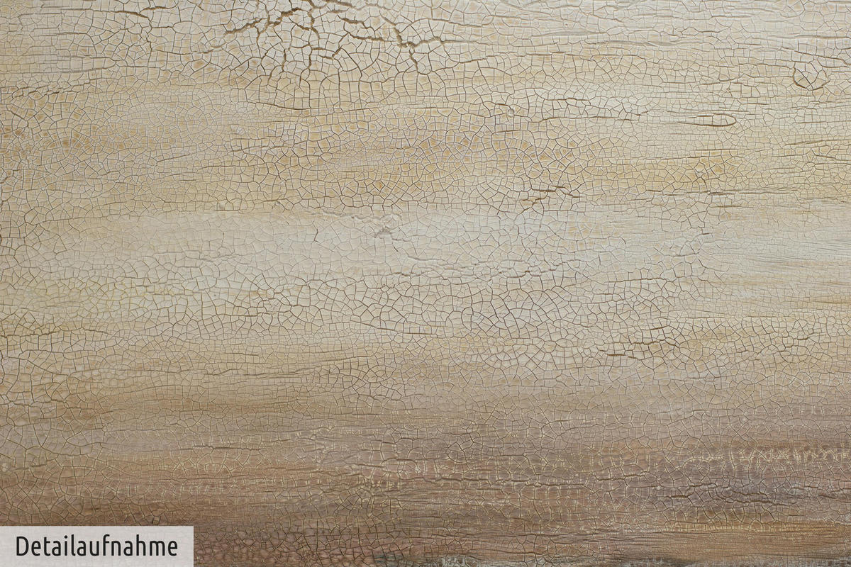 ÖLGEMÄLDE 120/80 cm - Blau/Beige, Holz/Textil (120/80cm) - KUNSTLOFT