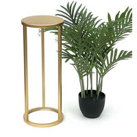 BLUMENHOCKER Metall Gold Rund 50 cm - Goldfarben, Metall (20/50/20cm) - DanDiBo