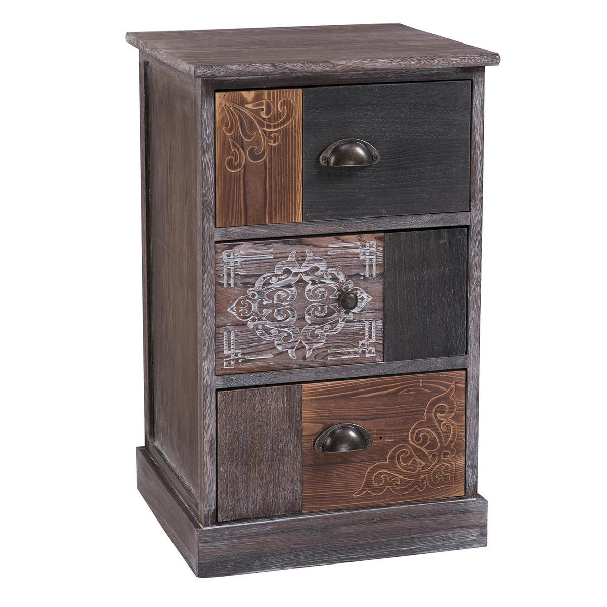 KOMMODE MARA - Graubraun, Holz (40/65/37cm) - CARO-Möbel