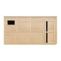 GARTENHAUS Holz 8,16 m² M327F1+M327G - Naturfarben, Holz (404/216/202cm) - Timbela