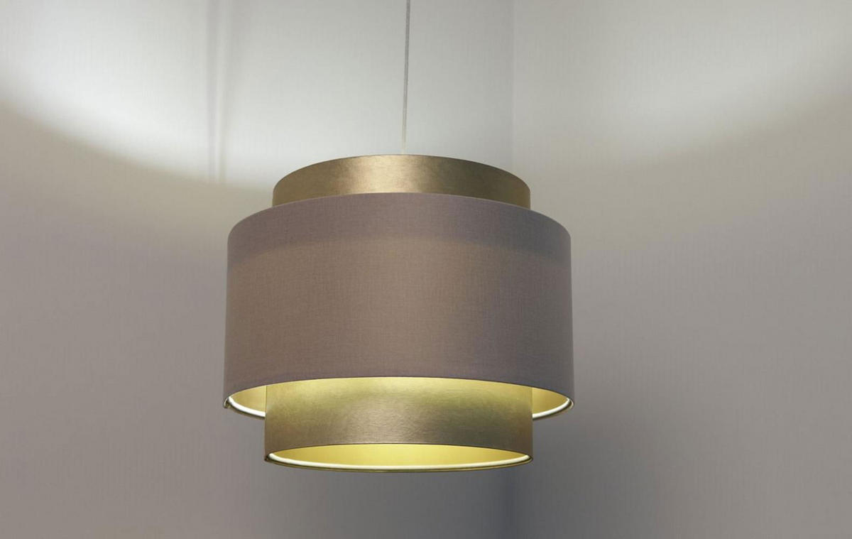HÄNGELEUCHTE Gold 40/31 cm - Goldfarben, Kunststoff (40/1/31cm) - ONZENO