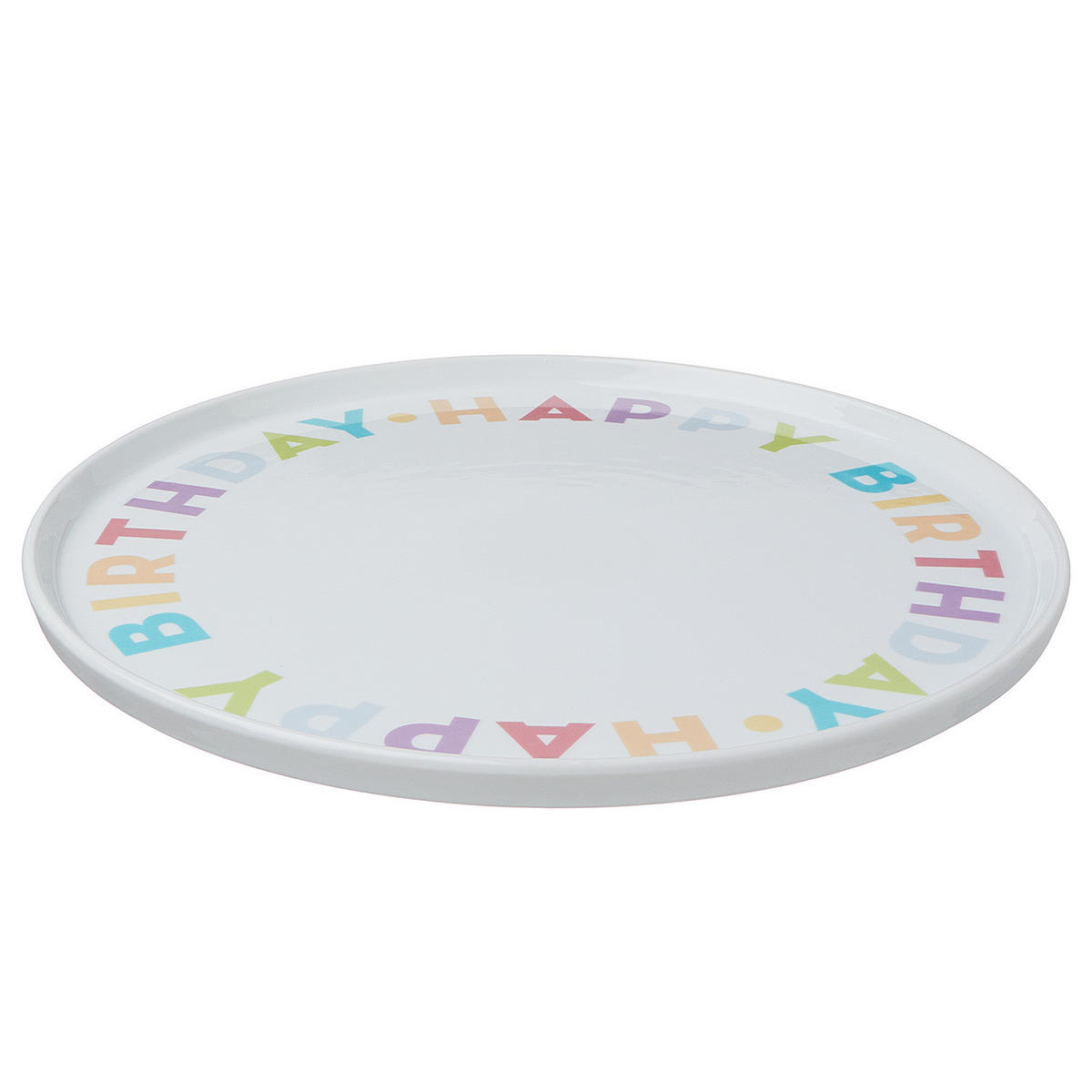 KUCHENPLATTE Happy Birthday - Multicolor, Keramik (32/1.5/32cm) - Butlers