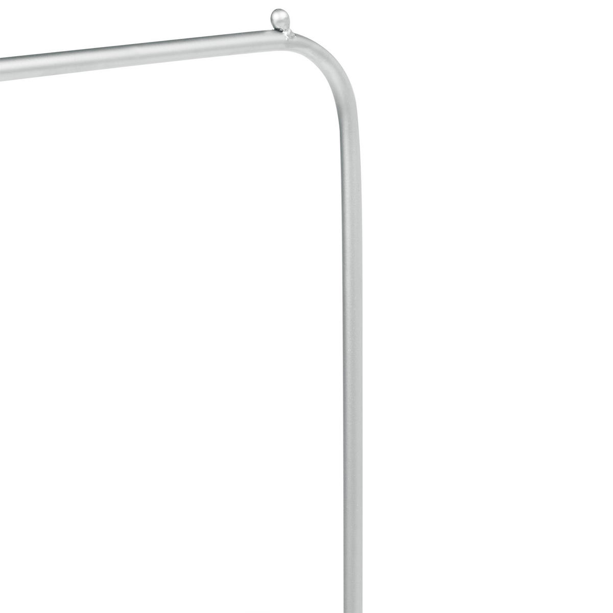 VĚŠÁK NA OBLEČENÍ Stříbrný Eureka - stříbrná, kov (48/171/30cm) - Beliani