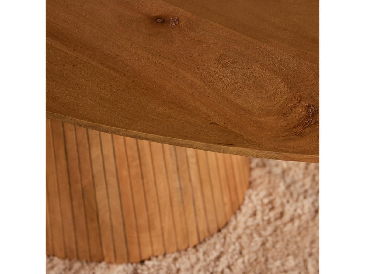ESSTISCH Helena Oval 210 cm X 110 cm Natur - Naturfarben, Holz (110/210/76cm) - Villa Möbel