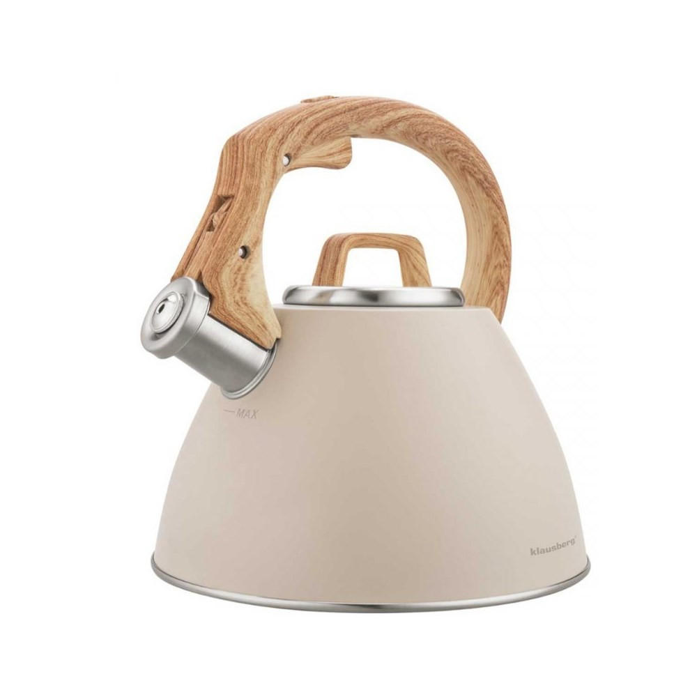 WASSERKESSEL Beige 22.5/21/23 cm 64823 - Beige, Metall (22.5cm) - Klausberg 