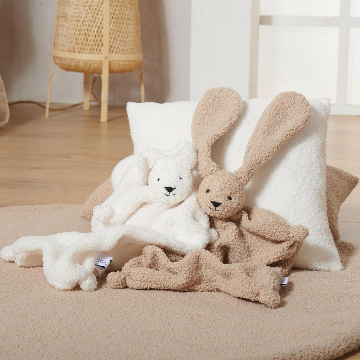 SCHNUFFELTUCH Hase Teddy Beige - Beige, Textil (30/1/30cm) - nordic coast company