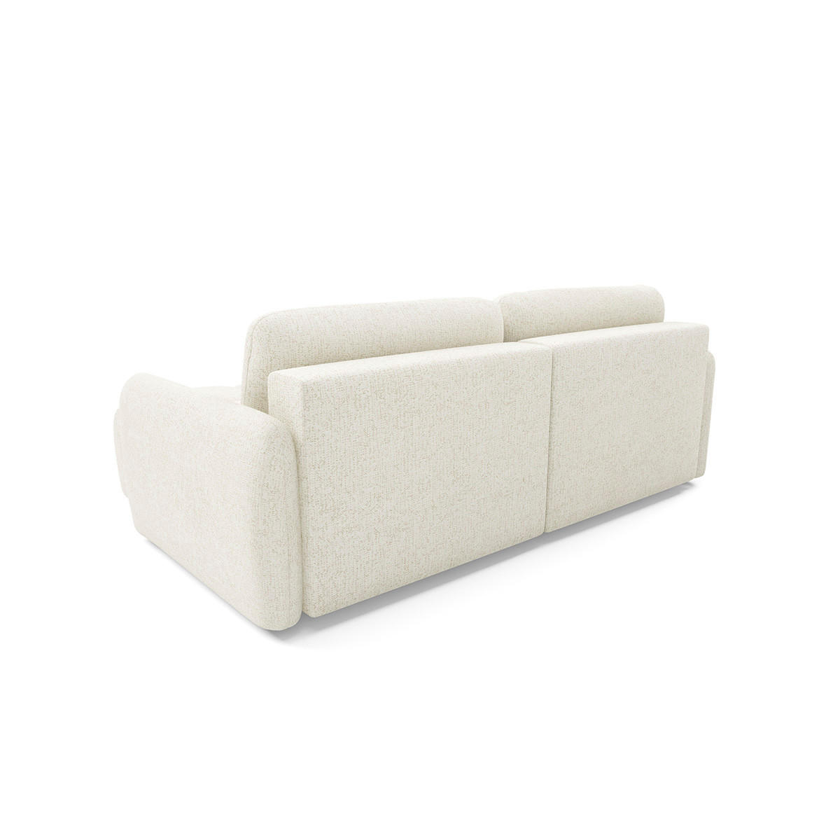 ECKSOFA Cremeweiß - Weiß, Holz (240/165cm) - Petits-meubles