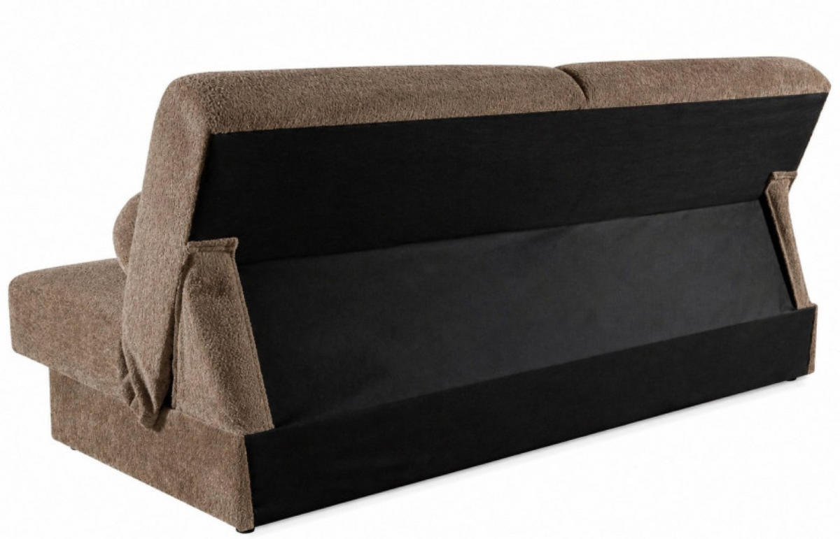 SOFA Beige Bergo Mit Schlaffunktion - Beige, Holzwerkstoff (199/91/91cm) - Sepro Meble