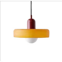 PENDELLEUCHTEN,GLAS, 220 V, 12 W, 25 cm Durchmesser,Orange - Orange, Glas (25/25/20cm) - Weltevree