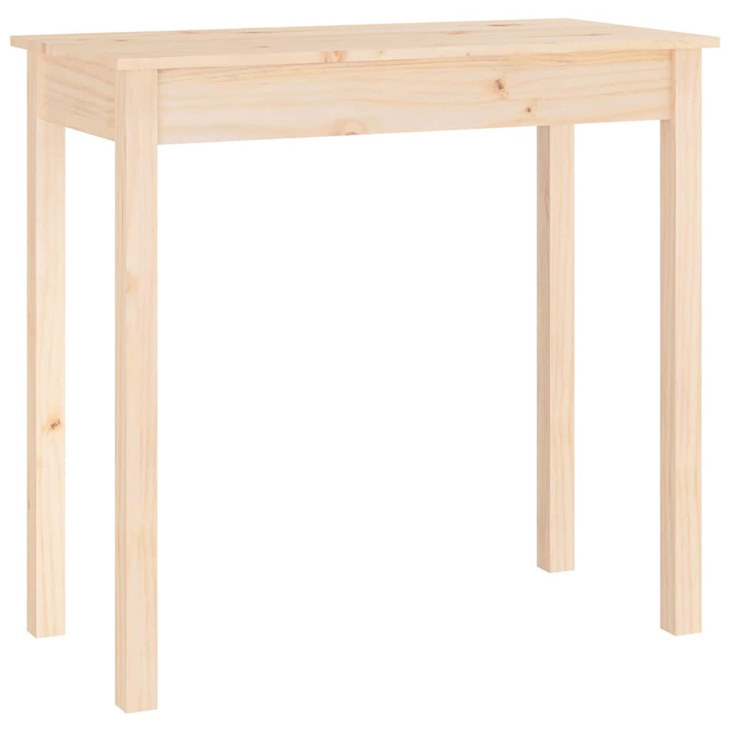 KONSOLENTISCH 80/40/75 Cm Massivholz Kiefer - Braun, Holz (80/40/75cm) - vidaXL