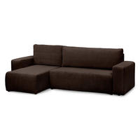 ECKSOFA Kingi Braun - Braun, Textil (244/83/142cm) - Pillovely