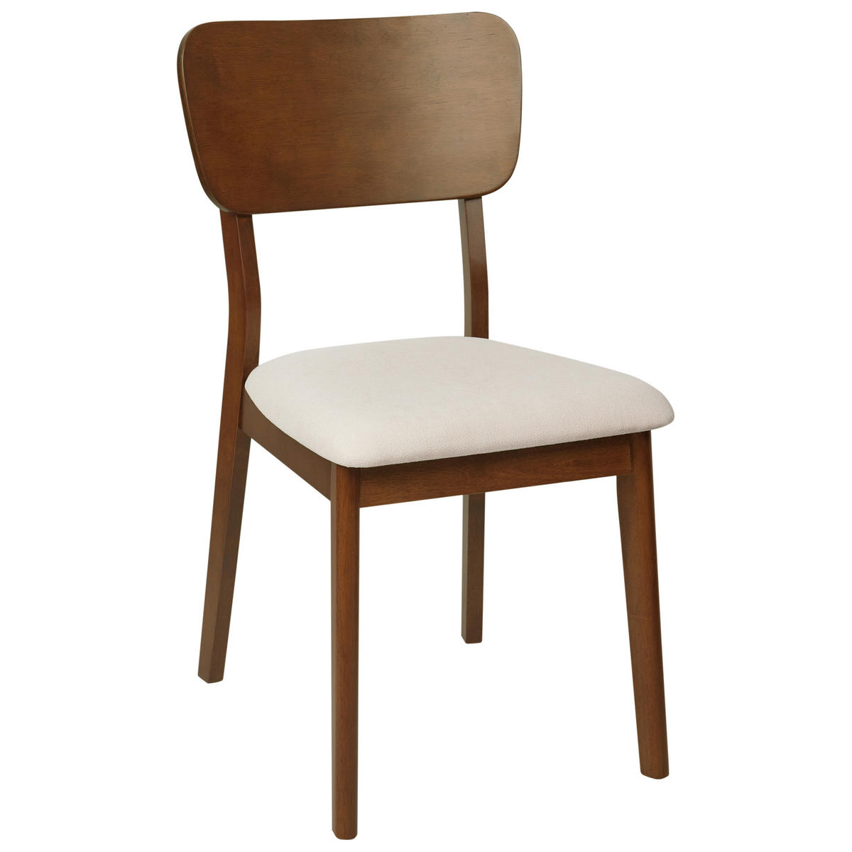 ÉTKEZŐSZÉK 2 darabos Szett Sötét fa színű Minier - bézs/sötétbarna, fa (46/85/51cm) - Beliani