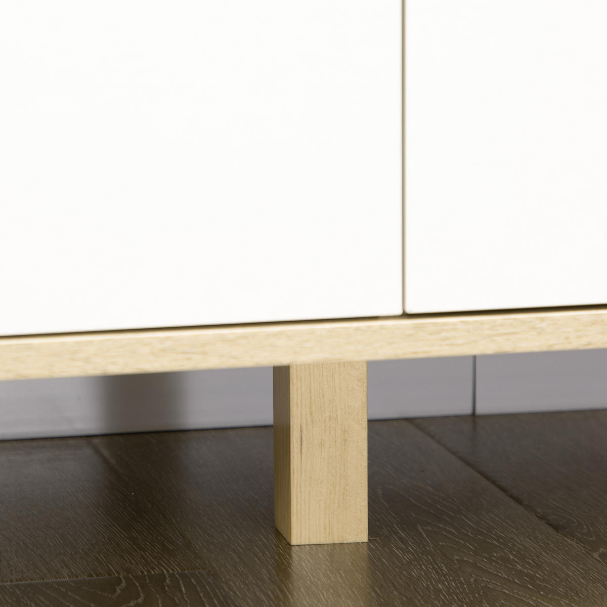KOMOODE DE-12859 6 Schubladen, skandinavisch Beige/Holz - Eichefarben, Holzwerkstoff (120/76/40cm) - ComfortXL