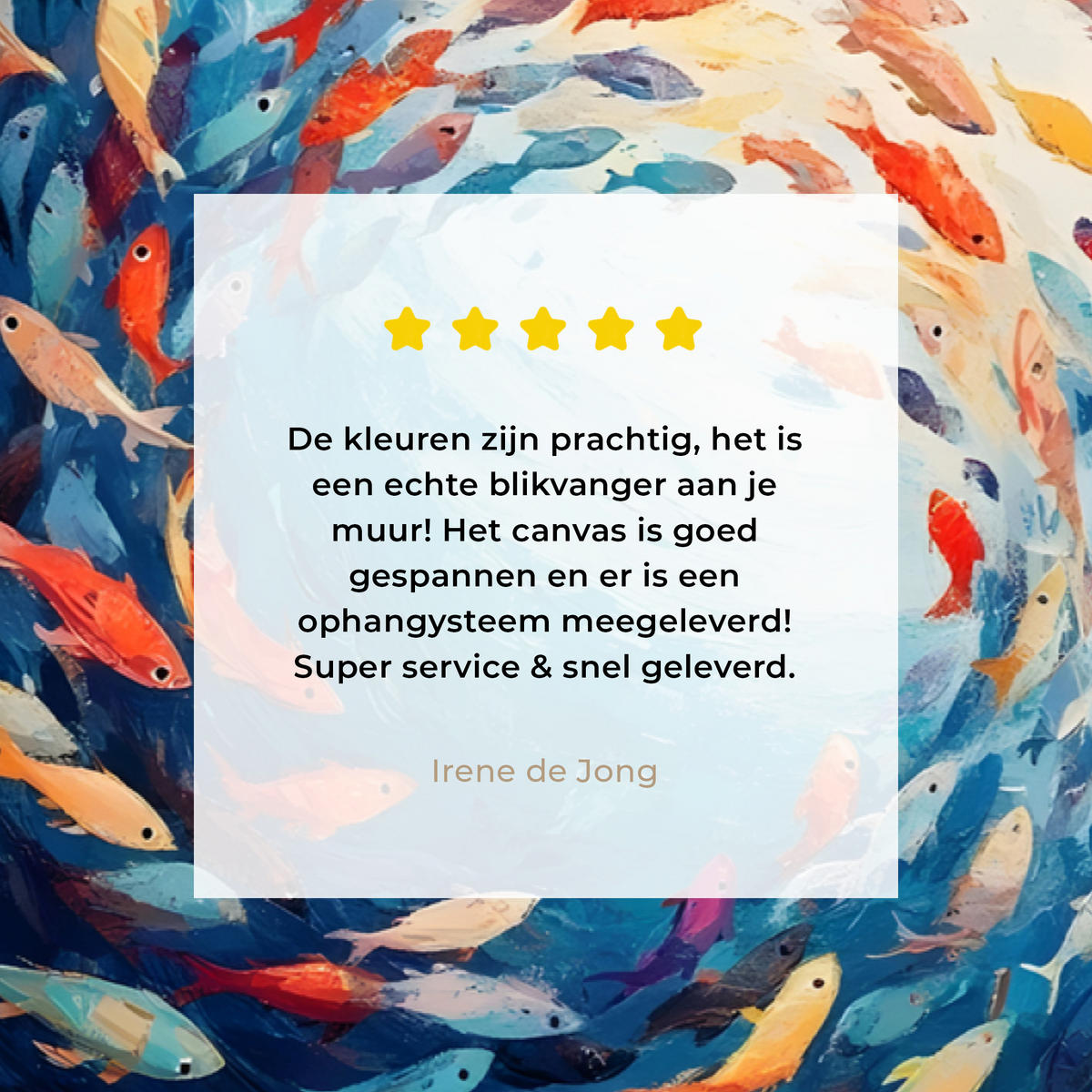 LEINWANDBILD Meer - Fische - Bunt - Dynamisch Groß 140x90 cm - Hellblau, Textil (140/90cm) - MuchoWow