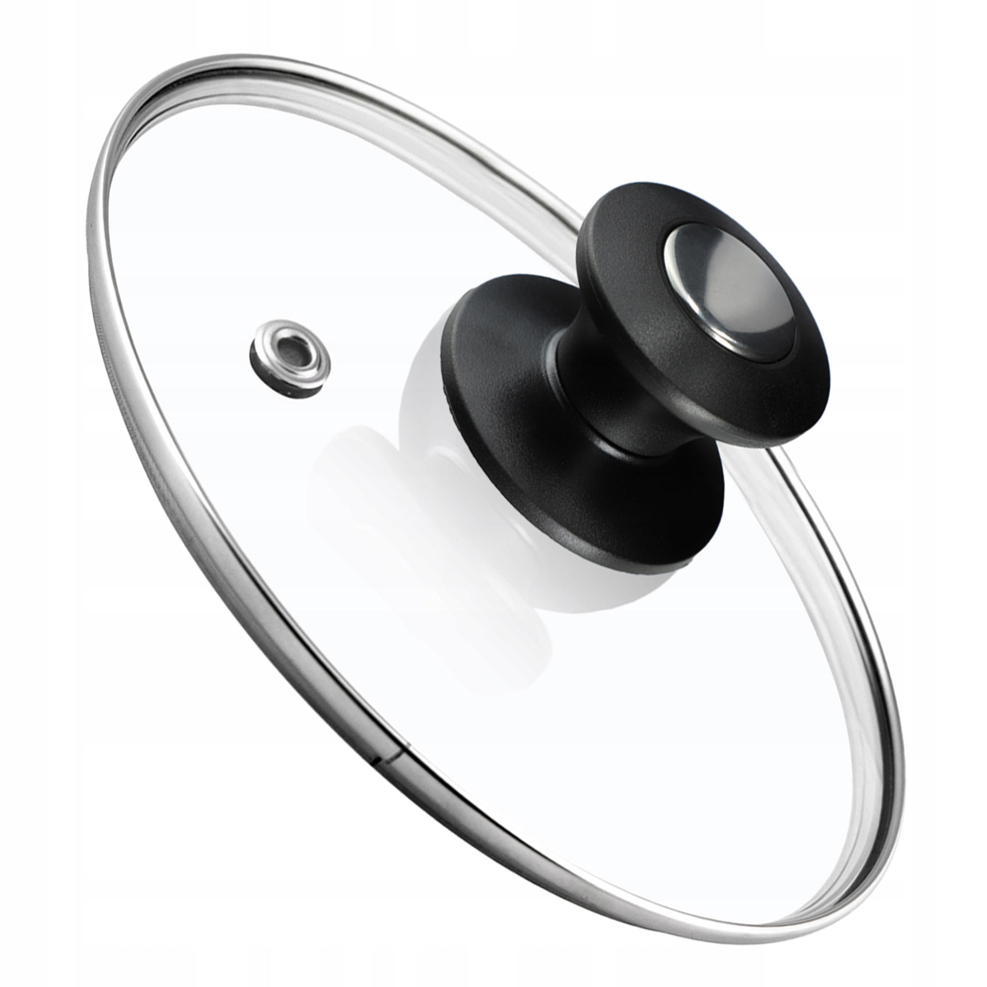 DECKEL mit Griff, 14 cm, 1 Stück - Transparent, Glas/Kunststoff (14cm) - KADAX