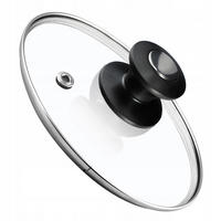 DECKEL mit Griff, 14 cm, 1 Stück - Transparent, Glas/Kunststoff (14cm) - KADAX