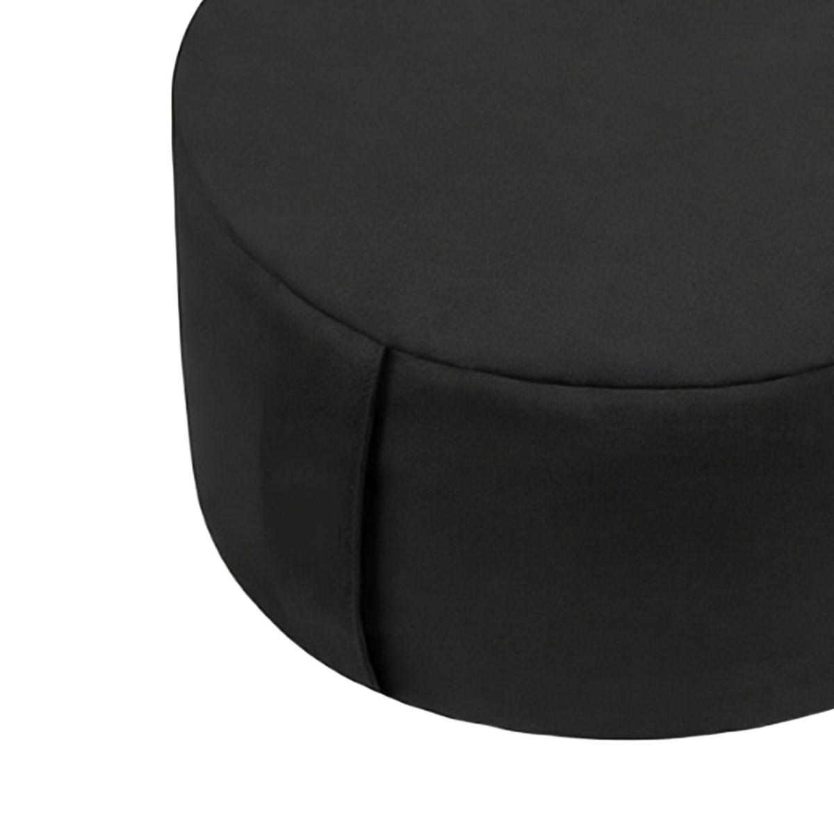 MEDITATIONSKISSEN - Schwarz, Naturmaterialen/Textil (33/33/13cm) - Relaxdays