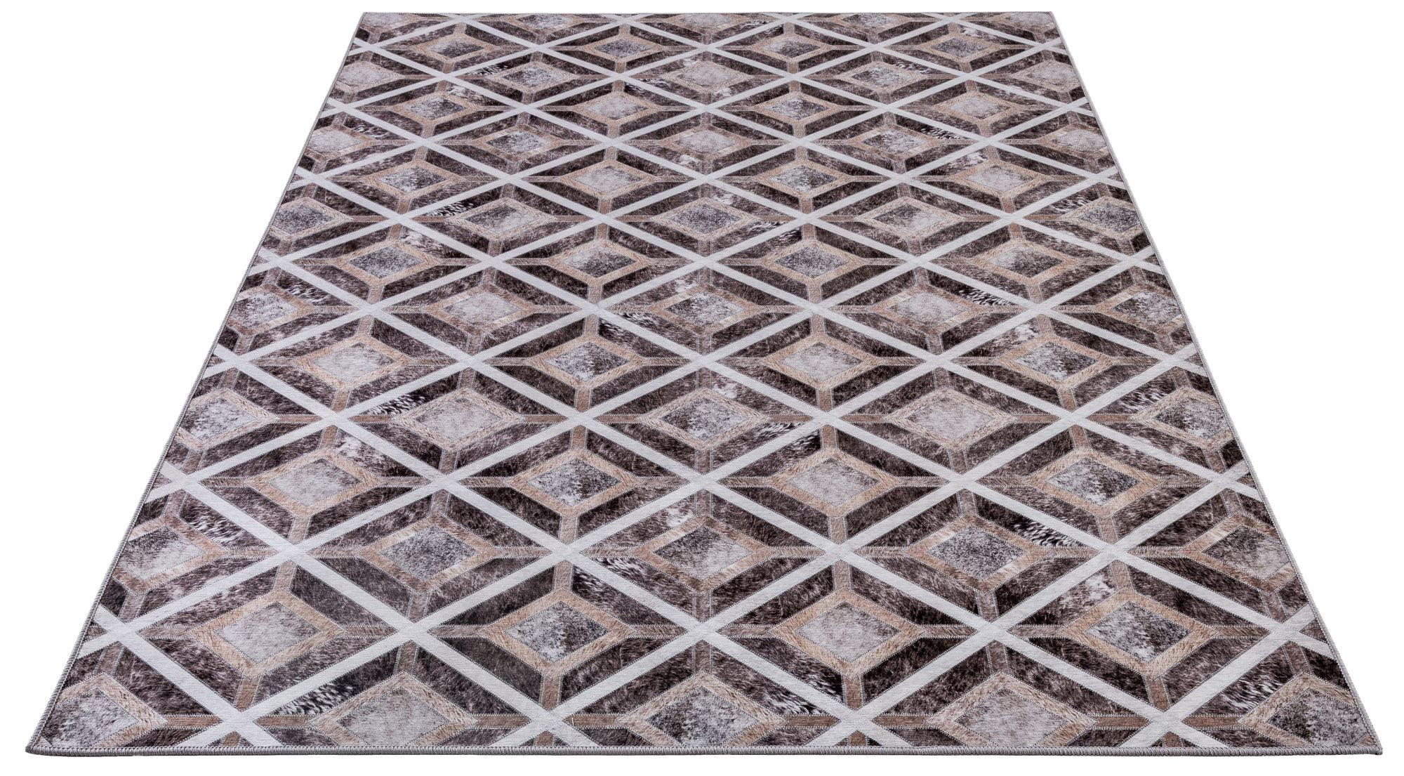 KURZFLORTEPPICH Serena 160x230 cm - Braun, Textil (160/230cm) - Gino Falcone