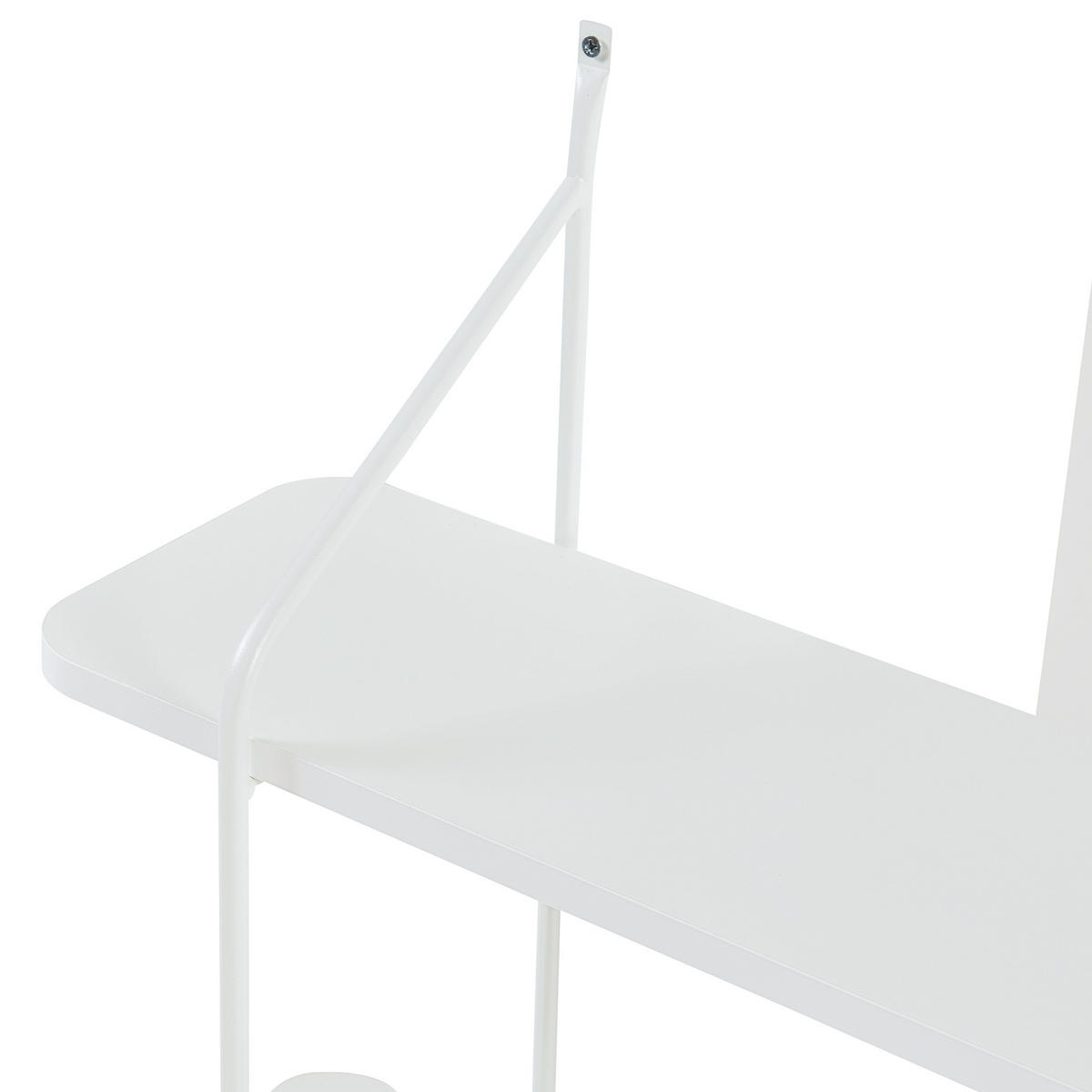 WANDREGAL Østfold - Weiß, Holzwerkstoff/Metall (80/100/21cm) - [en.casa]
