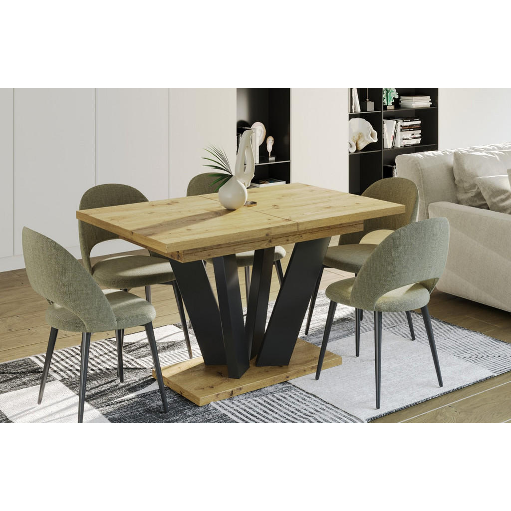 Thumbnail - Endo-Moebel Esstisch, Eiche Artisan, Holzwerkstoff, Rechteckig,Rechteckig, 80x80x130 cm, Esszimmer, Tische, Esstische
