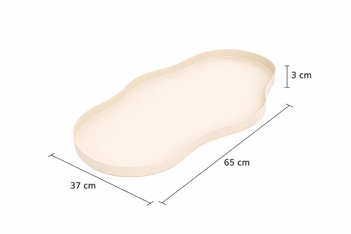TABLETT Brew Beige - Beige, Metall (37/3/65cm) - LOFT42