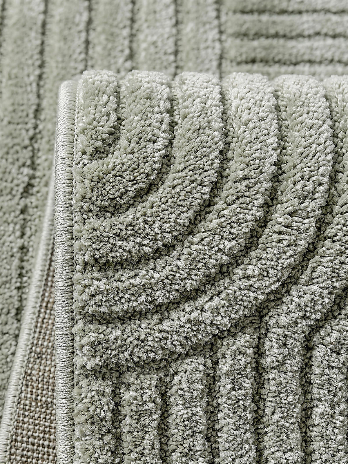 KURZFLORTEPPICH Geometrisch CETINA Polypropylen - Grün, Textil (240/340cm) - KADIMA DESIGN