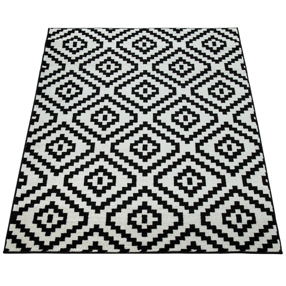KURZFLORTEPPICH 70/140 cm Stella 400 - Schwarz, Textil (70/140cm) - Paco Home