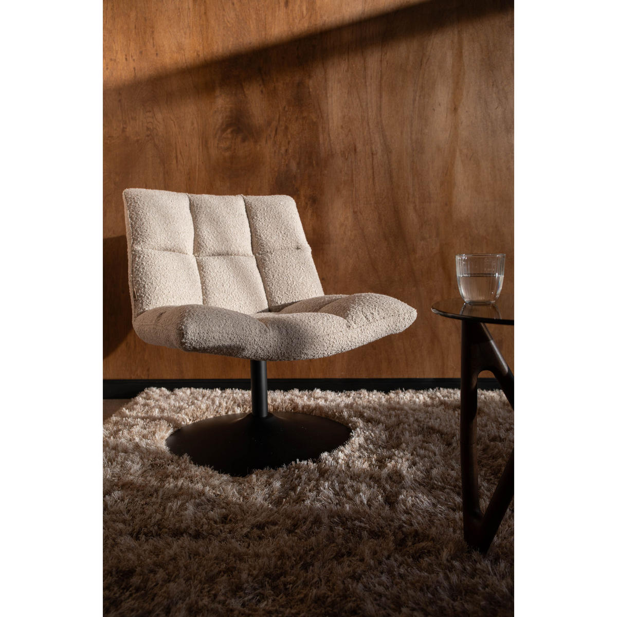 SESSEL Bar Bouclé Beige - Beige, Textil (66/78/81cm) - Dutchbone