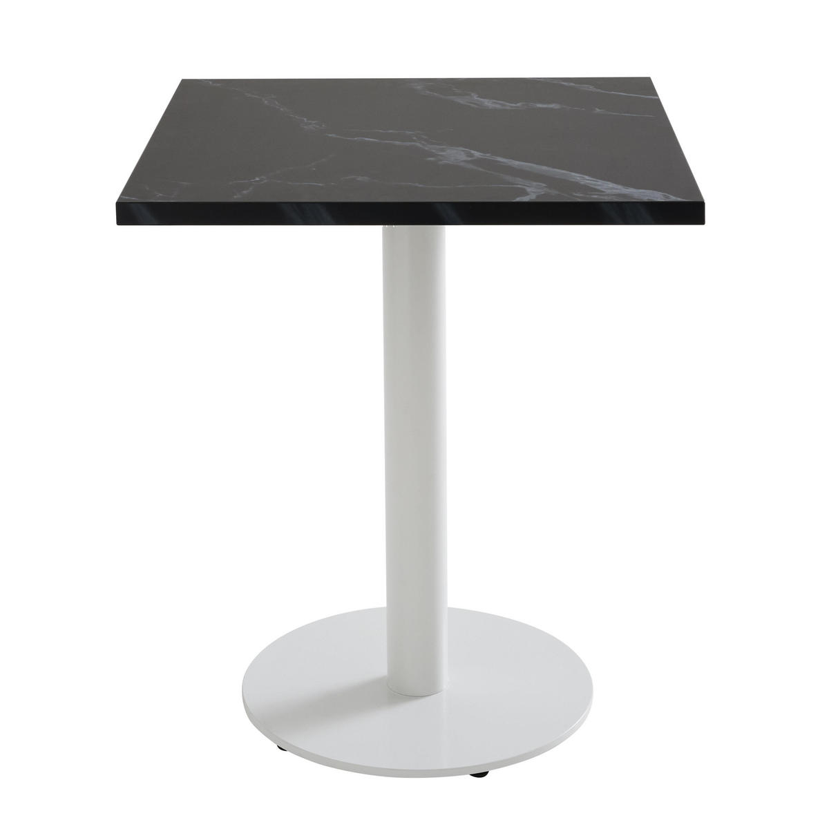 TISCHPLATTE quadratischer 60 cm, Schwarz - Schwarz, Holz/Holzwerkstoff (60/2/60cm) - Oviala