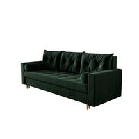 SOFA SKANDI mit Schlaffunktion ITAKA 10 mit Stauraum - Grün, Textil (90/88/232cm) - Bedante