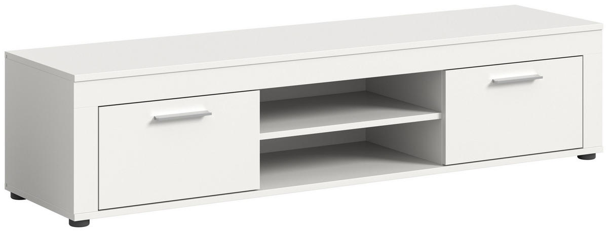 LOWBOARD JAM (B/H/T: ca. 160/37/40 cm) in weiß/weiß - Weiß, Holzwerkstoff (160/37/40cm)