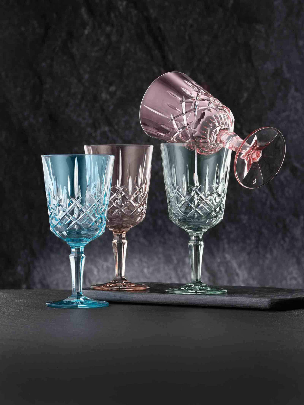COCKTAIL- / WEINGLÄSER Noblesse Colors Taupe 355 ml 6er Set - Taupe, Glas (0.355L) - Nachtmann