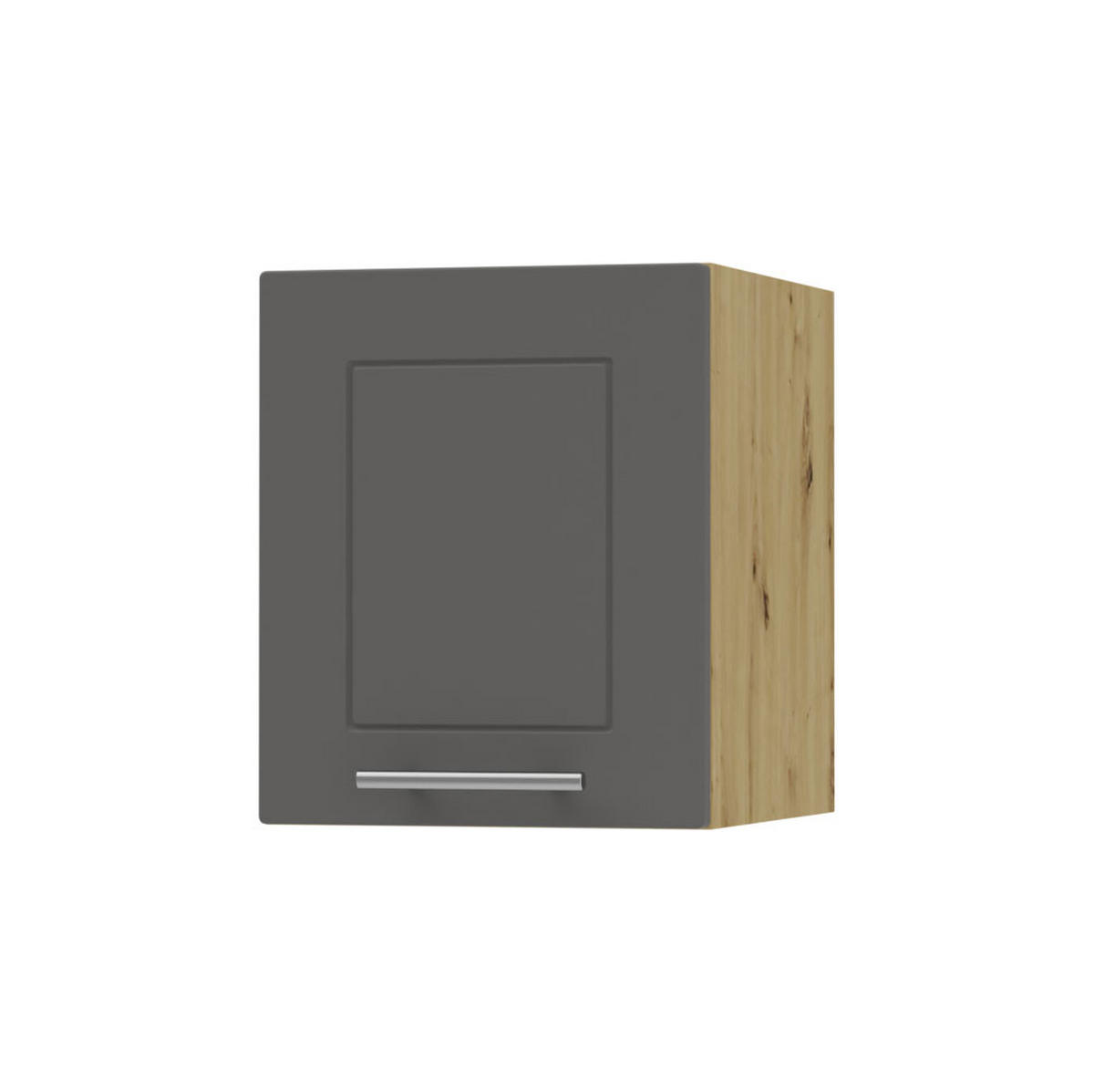 KLAPPHÄNGESCHRANK Kvantum W4B/40 Graphit Matt / Eiche Artisan Matt 40 / 32,5 / 36cm - Graphitfarben/Eiche Artisan, Holz/Holzwerkstoff (40/36/32.5cm) - Feldmann-Wohnen