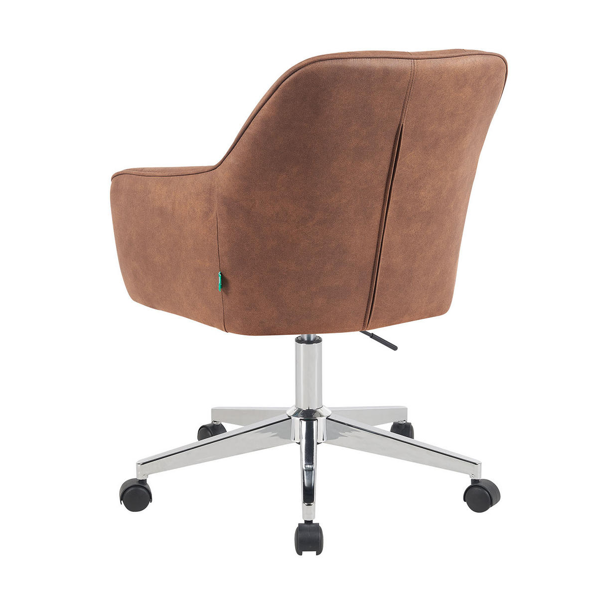 BÜROSTUHL Mika-Lian - Chromfarben/Braun, Textil/Metall (60/84/65cm) - DUBI Möbel
