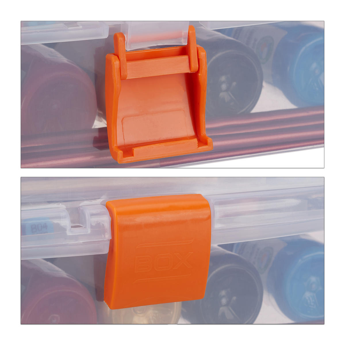 AUFBEWAHRUNGSBOX - Transparent, Kunststoff (33/14/19.5cm) - Relaxdays