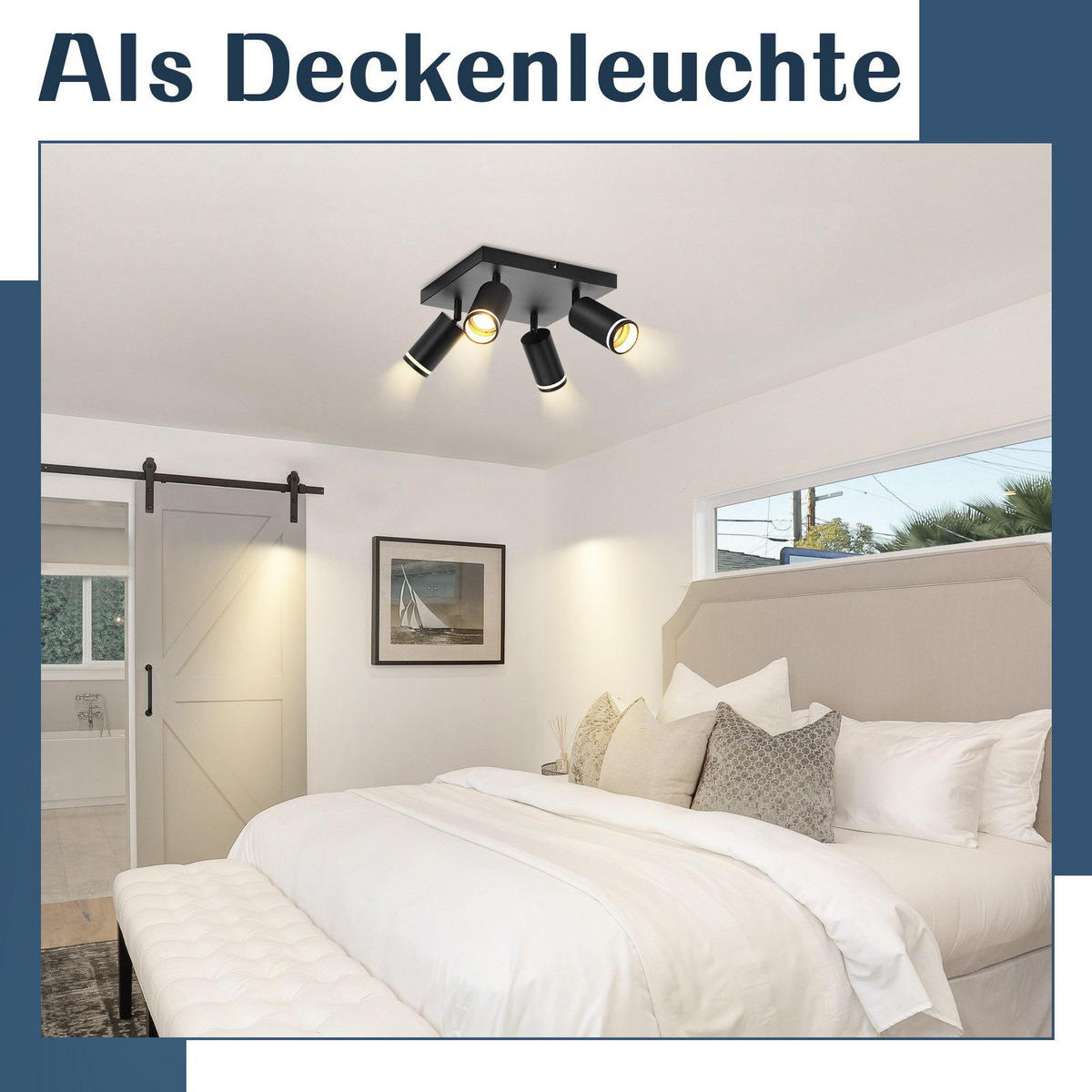 STRAHLER Solingen 4-flammig 25/25/17 cm - Schwarz, Metall (25/25/17cm) - Nettlife